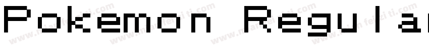 Pokemon Regular字体转换